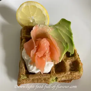 Broccoli And feta Cheese Waffles