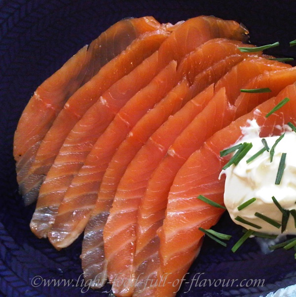 Cured salmon two ways.