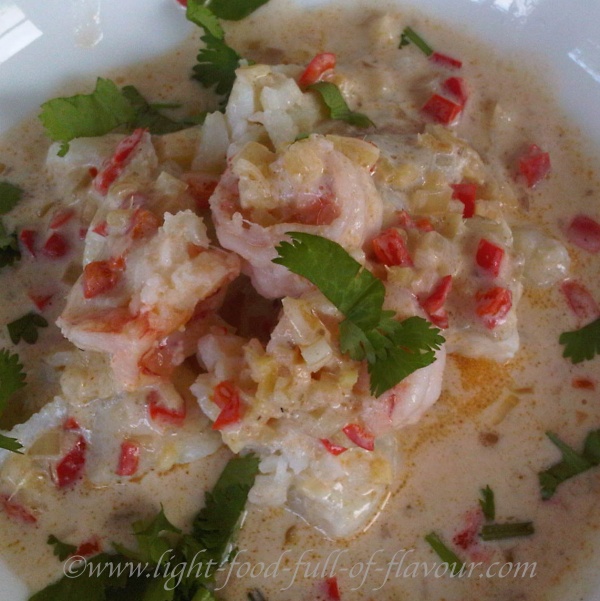 Mixed Fish With Lime, Coriander And Coconu