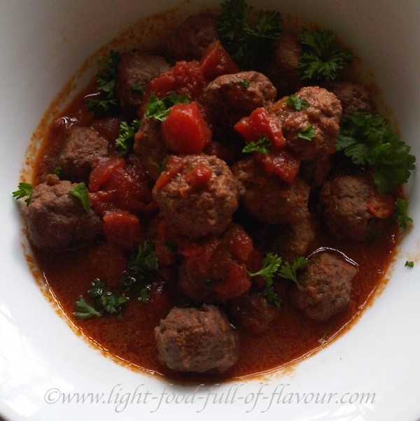 Spanish-Style Meatballs In A Red Wine And Tomato Sauce