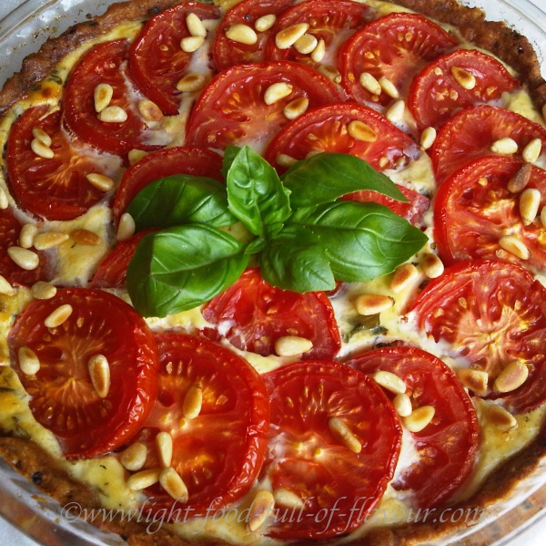 Tomato And Basil Quiche