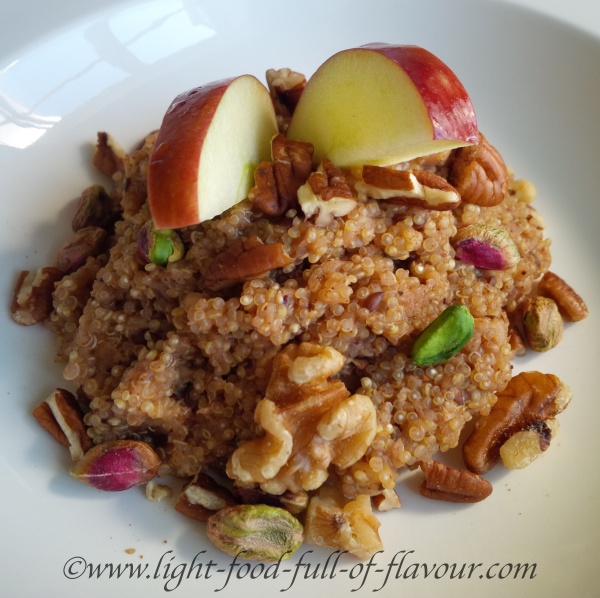 Quinoa and apple porridge.