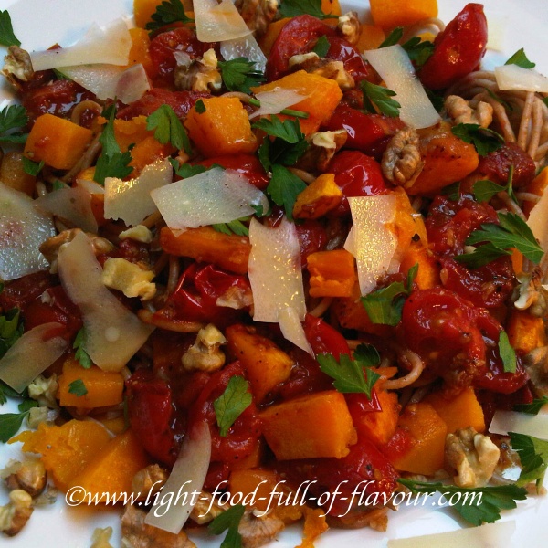 Butternut Anchovy And Walnut Pasta