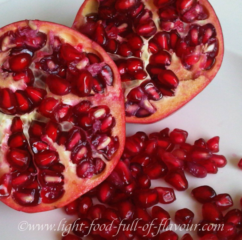 Pomegranates can help to reduce tummy fat.