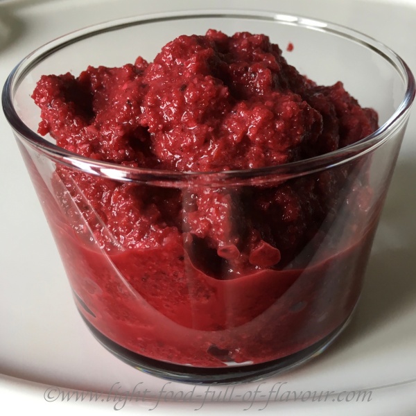 Beetroot and walnut dip.