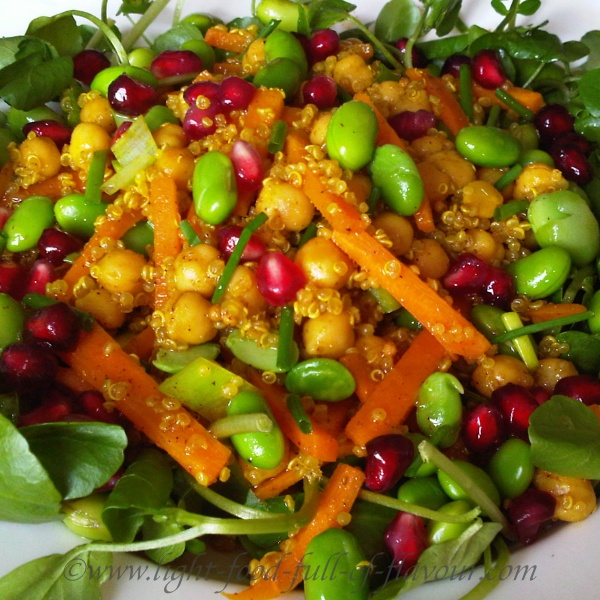 Carrot and quinoa salad.