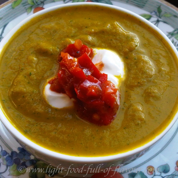 Carrot and watercress soup.