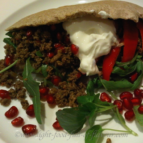 Lebanese-Style Lamb In Pitta Bread