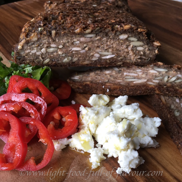 Gluten-free bread with nuts and seeds