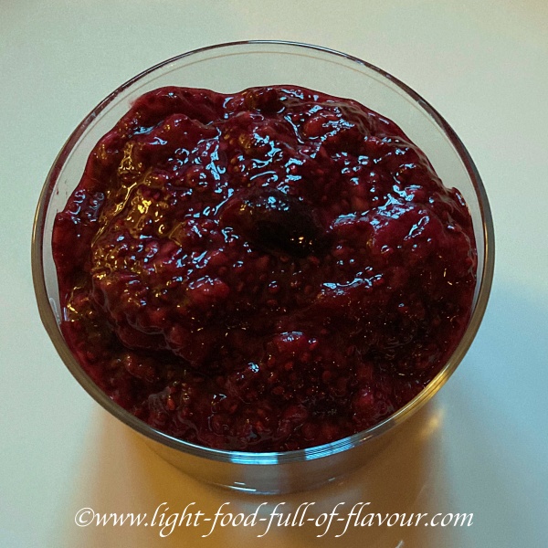 Berry and chia seed jam